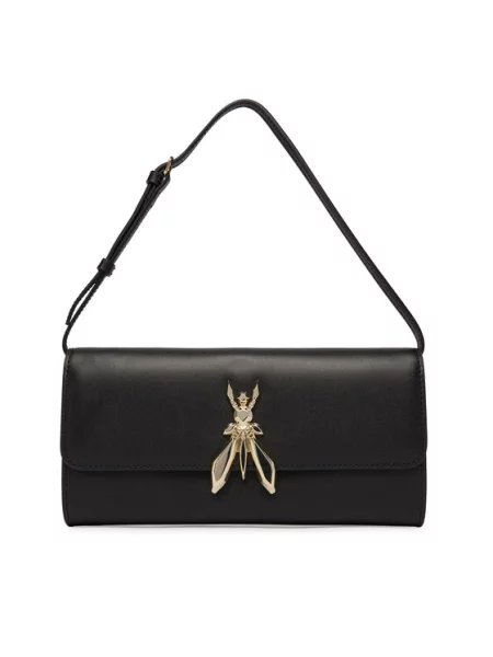 PATRIZIA PEPE Torba za čez ramo črna