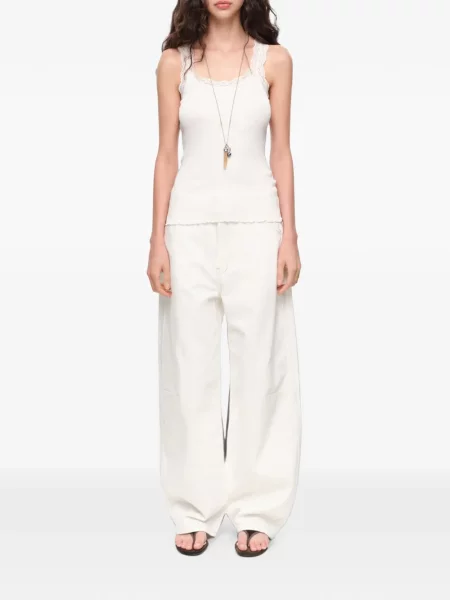 Pantaloni Bimba Y Lola alb