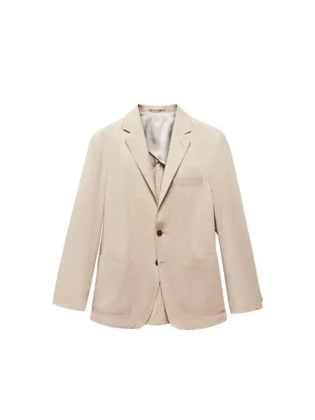 MANGO MAN Sako Capri světle béžová