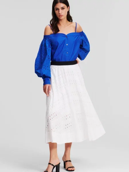 Вишита спідниця Karl Lagerfeld біла