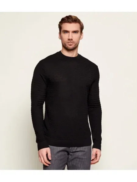 Emporio Armani De lână pulover negru