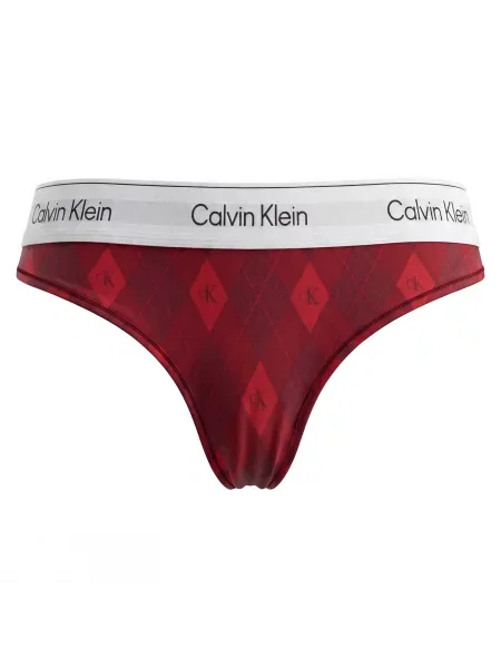 Calvin Klein Underwear Tanga roșu / roșu carmin alb