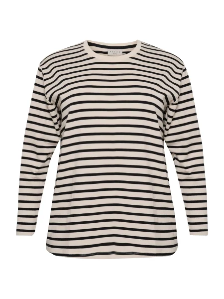 KAFFE CURVE Tricou Winni negru alb