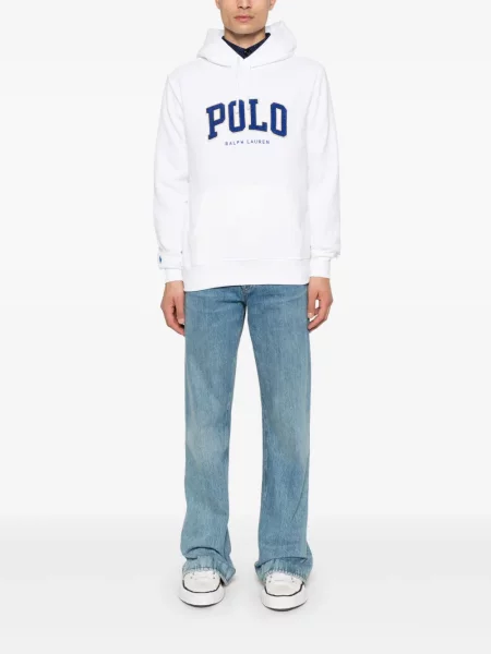 Mikina s kapucí Polo Ralph Lauren hnědá