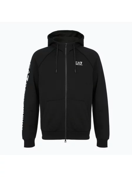 Kapucnis melegítő felső Ea7 Emporio Armani fekete