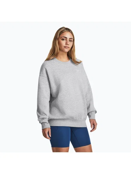 Dámska mikina Under Armour Icon Fleece Crew mod grey light heather/white sivá