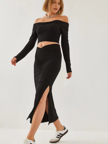 Rochie Bianco Lucci de costum negru