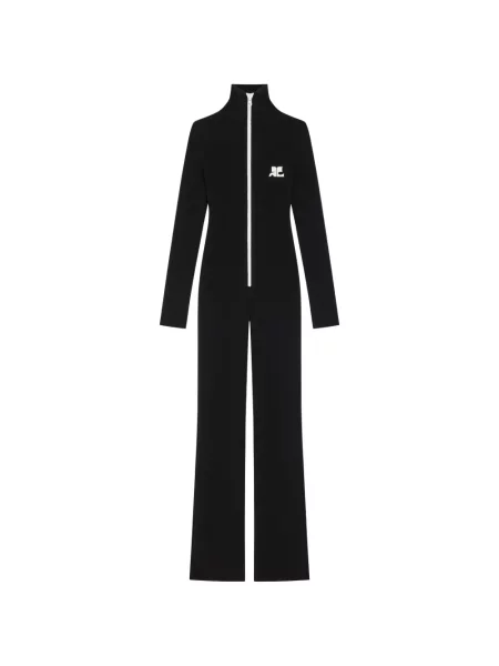 Salopetă Courreges tricotate negru