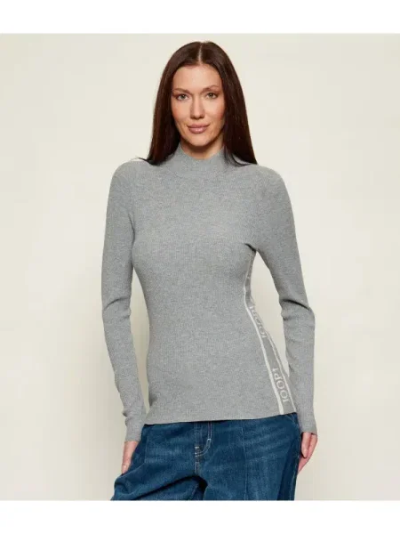 Pulover Joop! cu guler înalt gri