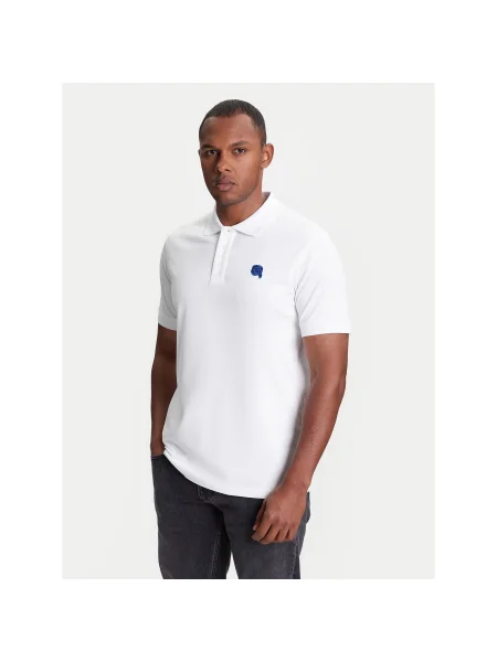KARL LAGERFELD Pólóing Regular Fit fehér