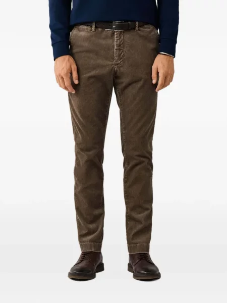 Pantaloni Hackett London de catifea cord maro