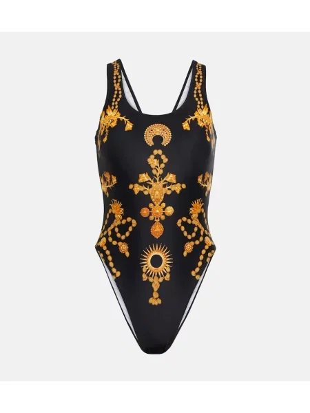 Costum de baie Marine Serre cu imagine negru