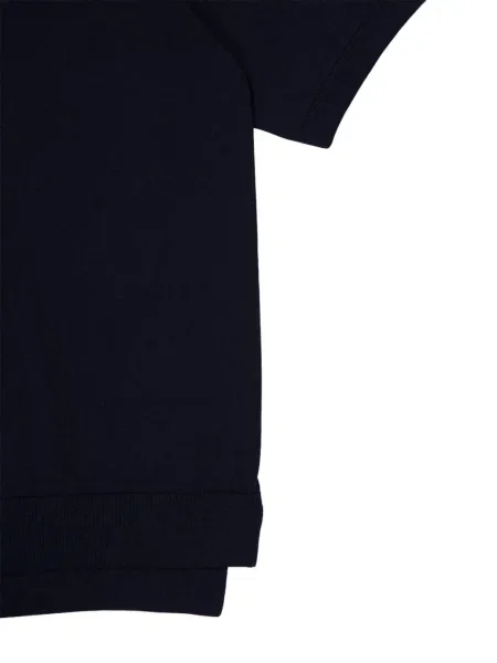 Кашмирен къс пуловер Piacenza Cashmere с кръгло деколте синьо