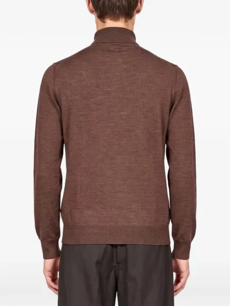 Lung tricou polo Tagliatore maro