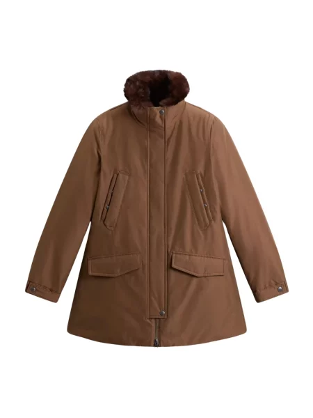 Parka Woolrich brązowa