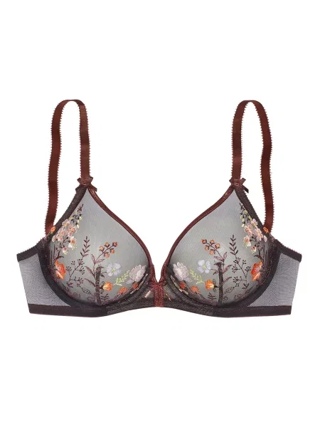 LASCANA Sutien portocaliu / negru alb