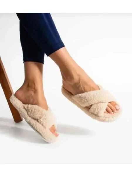 Papuci de casă Dewberry bej