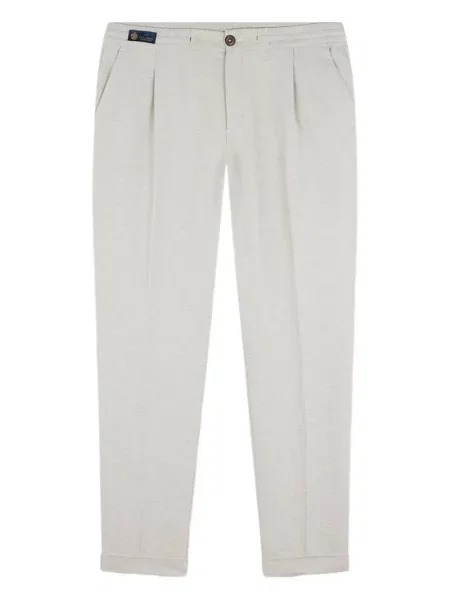 Pantaloni Paul & Shark plisate alb