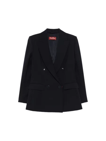 Marynarka Max Mara Studio wełniana niebieska