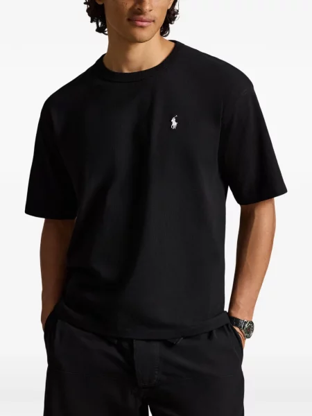 Șosete Polo Ralph Lauren cu model herringbone cu broderie plasă albastru