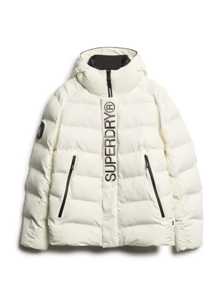 Superdry & Co Zimní bunda černá / vlny bílé