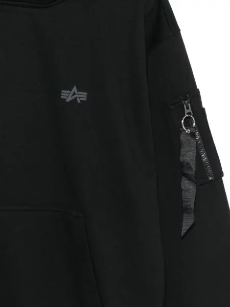 Hoodie Alpha Industries με σχέδιο μαύρο
