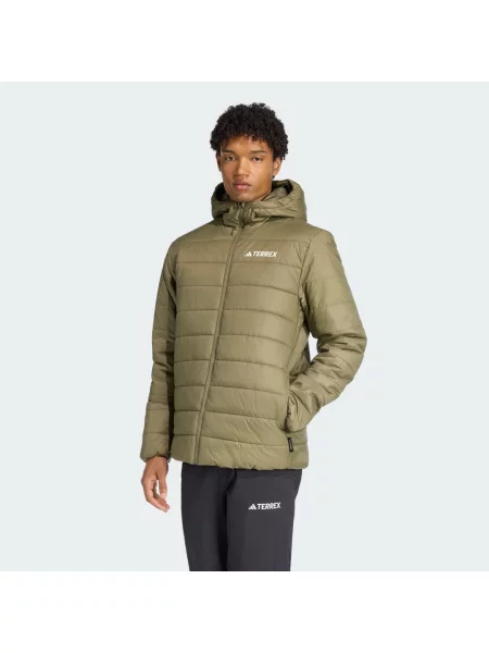 Zateplená bunda skapucí Terrex Multi Essentials CLIMAWARM khaki