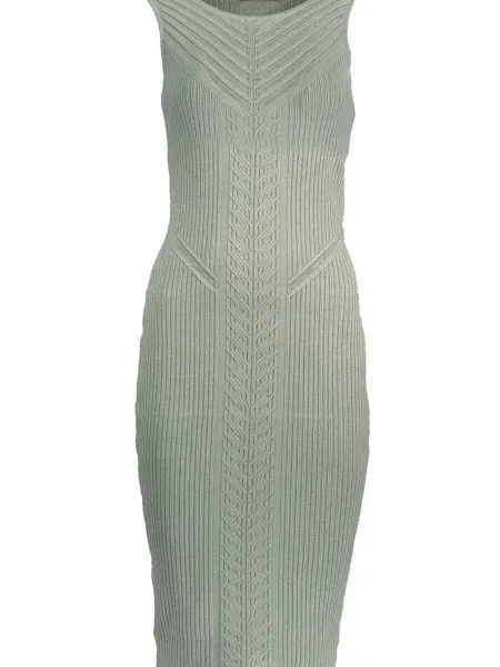Rochie mini Guess Marciano scurtă de costum verde
