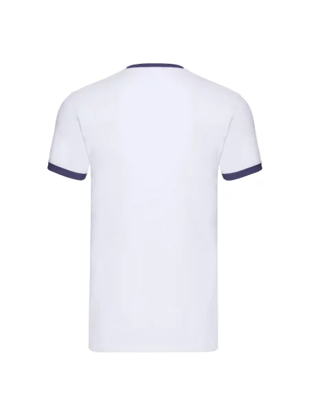 T-shirt Ringer biała