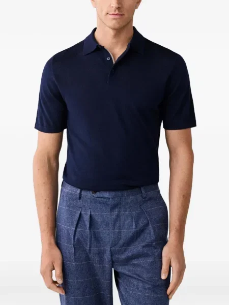 Scurt tricou polo Hackett London albastru