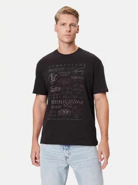 Tommy Jeans T-Shirt Archive Logos czarny