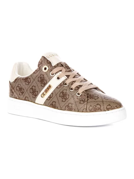 Sneakersy Guess z logo beżowe