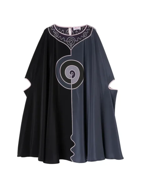 Rochie mini Pucci cu imagine de costum negru