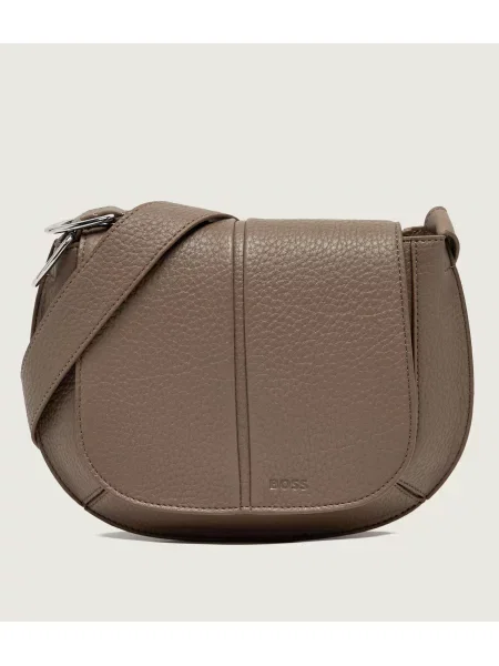 BOSS BLACK Geantă poștaș Clarice Saddle negru