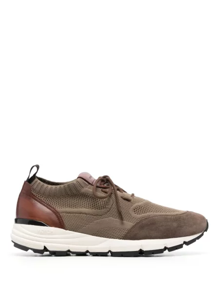 Sneakerși Scarosso din piele maro