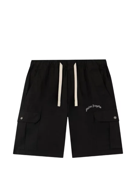 Шорти cargo Palm Angels с принт черно
