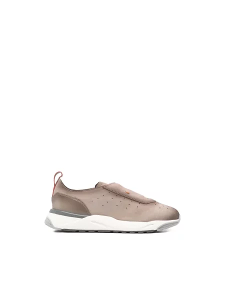 Sneakersy Santoni zamszowe beżowe