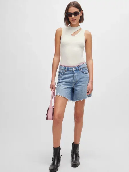 Джинсові шорти Hugo блакитні