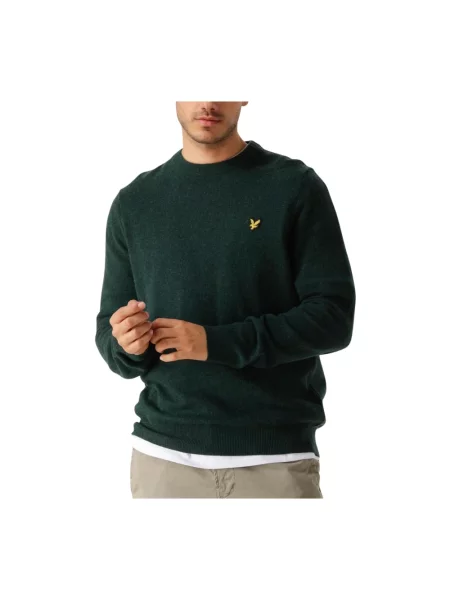Sweter Lyle & Scott wełniany zielony