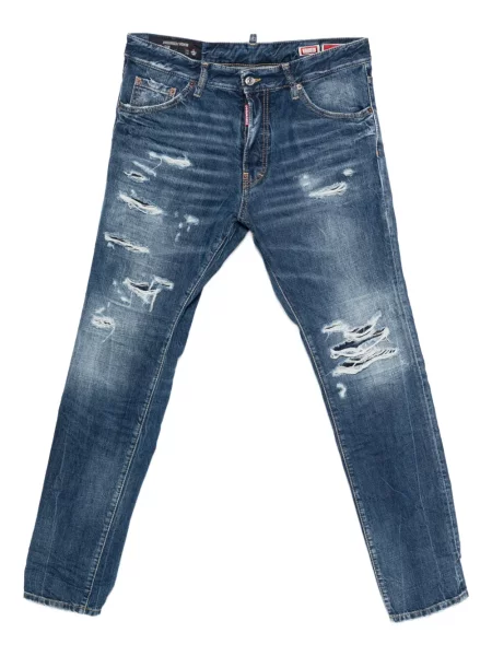 Blugi Dsquared2 zdrențuiți albastru
