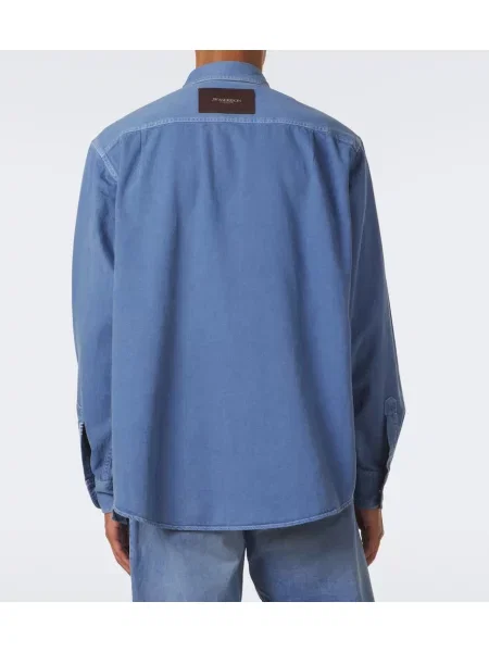 Srajca Jw Anderson z vezenjem keper modra