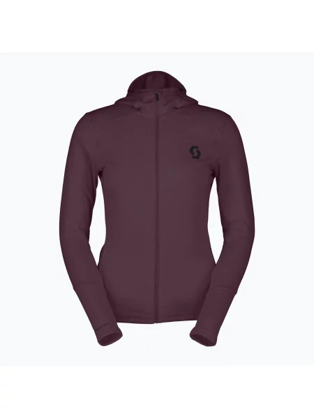 Bluză fleece pentru femei SCOTT Defined Light Hoody cocoa red roșu