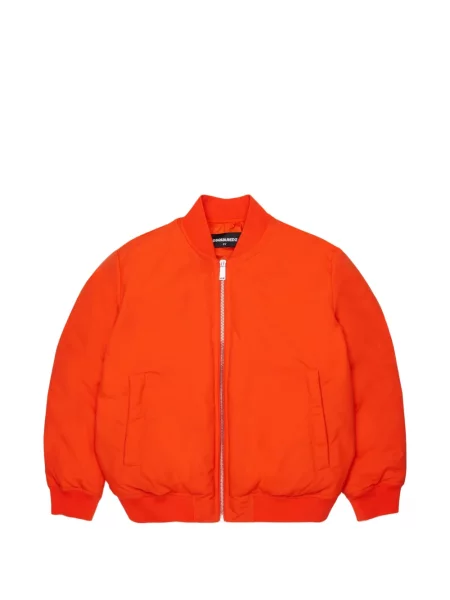Kurtka bomber dziecięcy Dsquared2 pomarańczowy