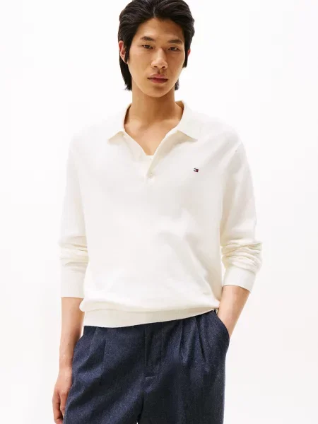 TOMMY HILFIGER Pulover alb