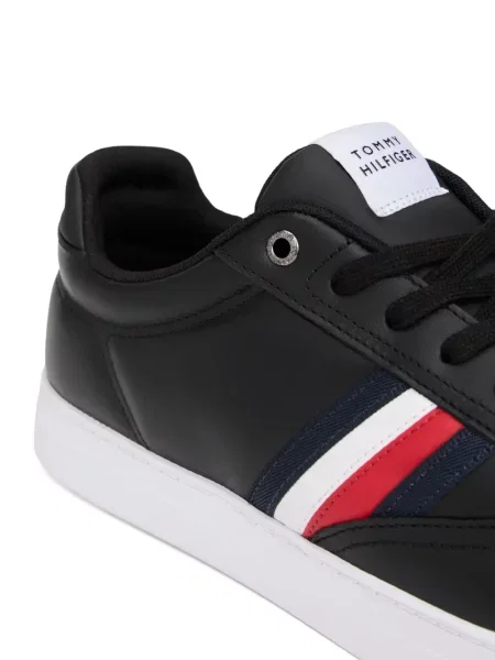 Sneakerși Tommy Hilfiger cu dungi negru
