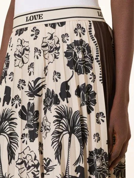 Miss Lagotte Spódnica Plisowana weiss czarna