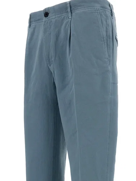 Pantaloni Incotex plisate albastru