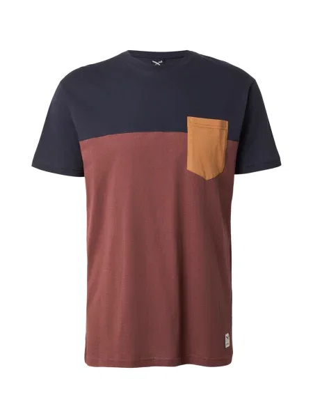 Iriedaily Tricou portocaliu / roșu ruginiu negru