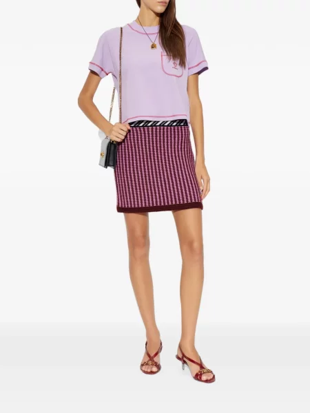 Tricou Versace cu broderie violet