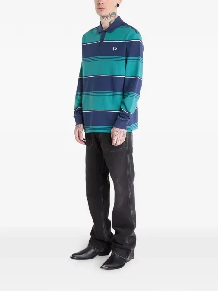 Tricou polo Fred Perry cu dungi albastru